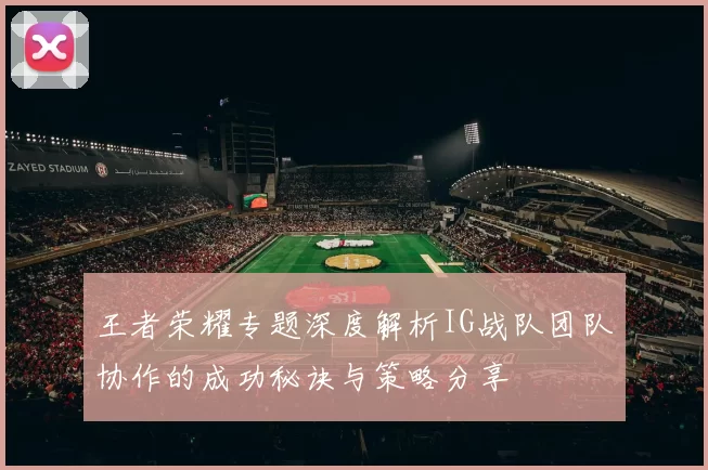 王者荣耀专题深度解析IG战队团队协作的成功秘诀与策略分享